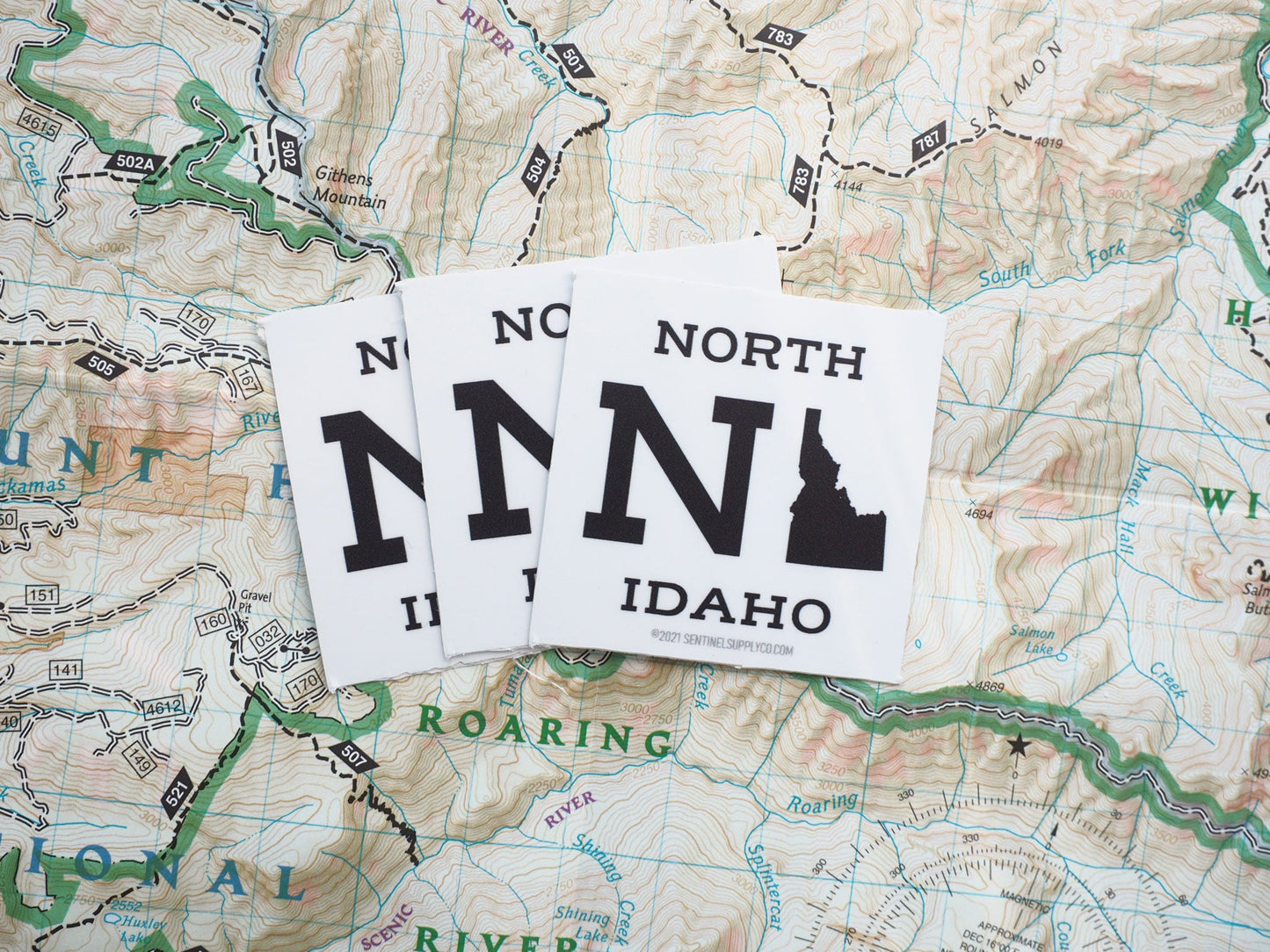 Mini Square North Idaho Sticker