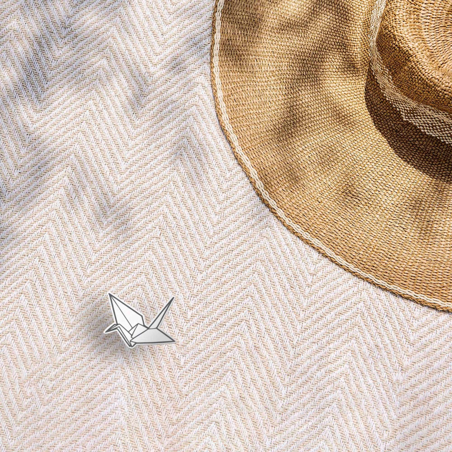 Origami Paper Crane Sticker - Cute Aesthetic Decal