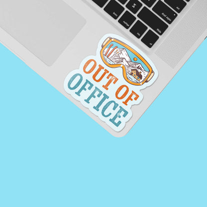 Out of Office Ski Goggles Sticker
