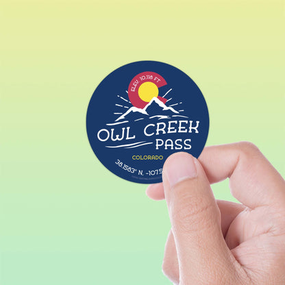 Owl Creek Pass Colorado Stickers