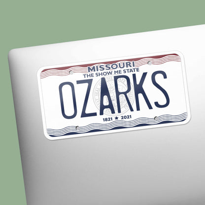 Missouri License Plate Sticker - Choose Your MO City Decal