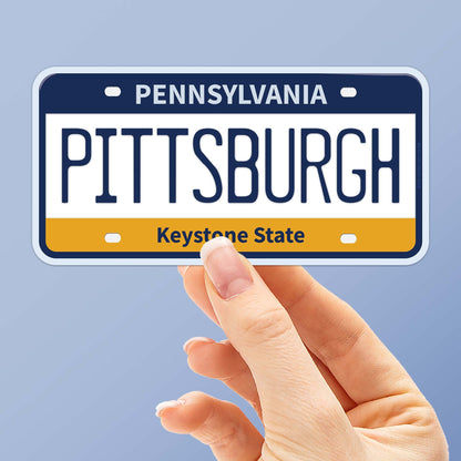 Pennsylvania License Plate Stickers - Choose Your PA City or Saying