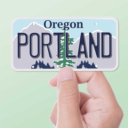 Portland Oregon License Plate Sticker