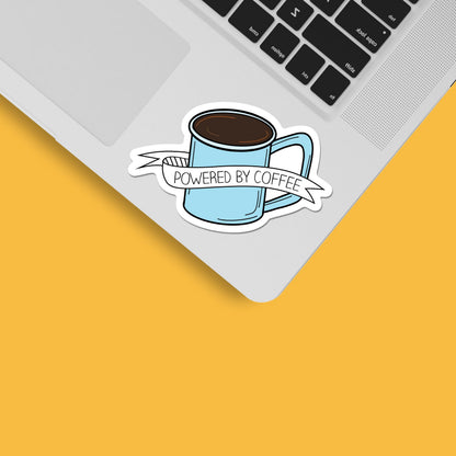 Powered by Coffee Sticker