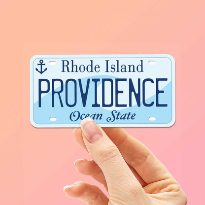 Rhode Island License Plate Stickers - Choose Your RI City