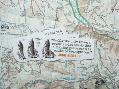 Fishing Guide Quote Sticker