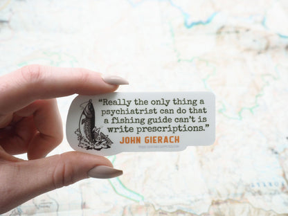 Fishing Guide Quote Sticker