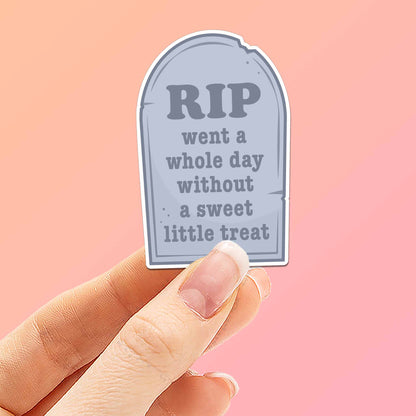 Sweet Little Treat Sticker - Funny Girl Dinner Decal