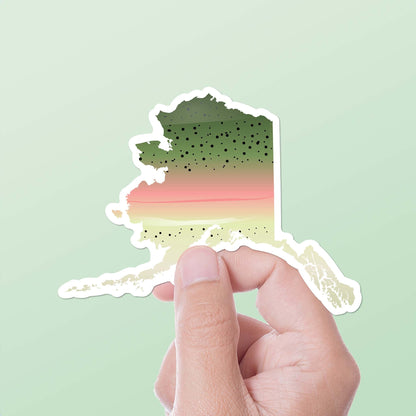 Rainbow Trout Alaska Fishing Sticker