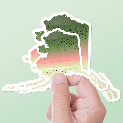 Rainbow Trout Alaska Fishing Sticker