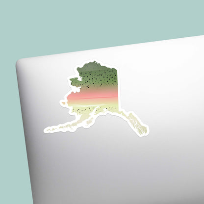 Rainbow Trout Alaska Fishing Sticker