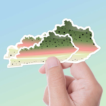 Rainbow Trout Kentucky Sticker - KY Fishing Decal