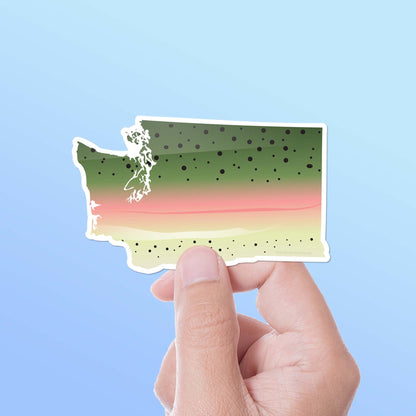 Rainbow Trout Washington Fishing Sticker
