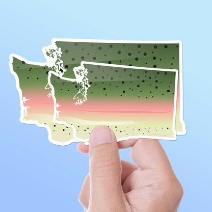Rainbow Trout Washington Fishing Sticker