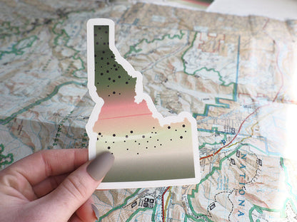 Rainbow Trout Idaho Fishing Sticker