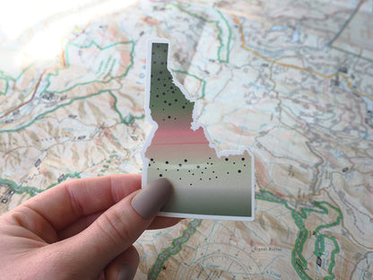 Rainbow Trout Idaho Fishing Sticker