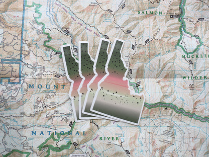 Rainbow Trout Idaho Fishing Sticker
