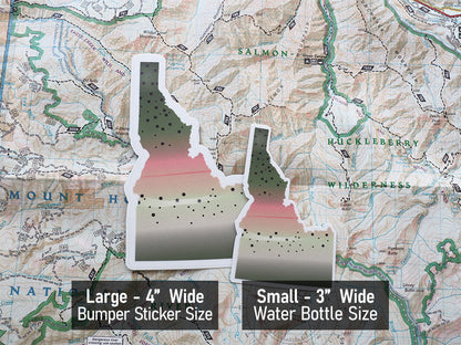 Rainbow Trout Idaho Fishing Sticker