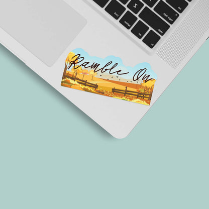 Ramble On Autumn Leaves Sticker