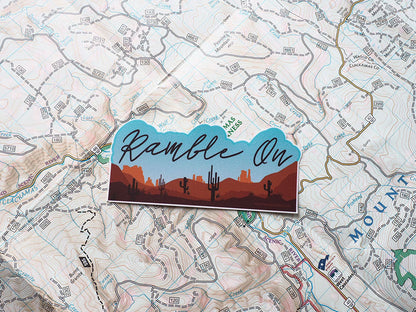 Ramble On Lyrics Nature Sticker