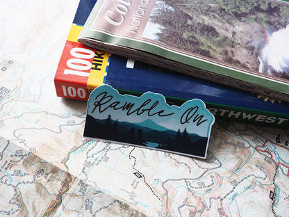 Ramble On Lyrics Nature Sticker