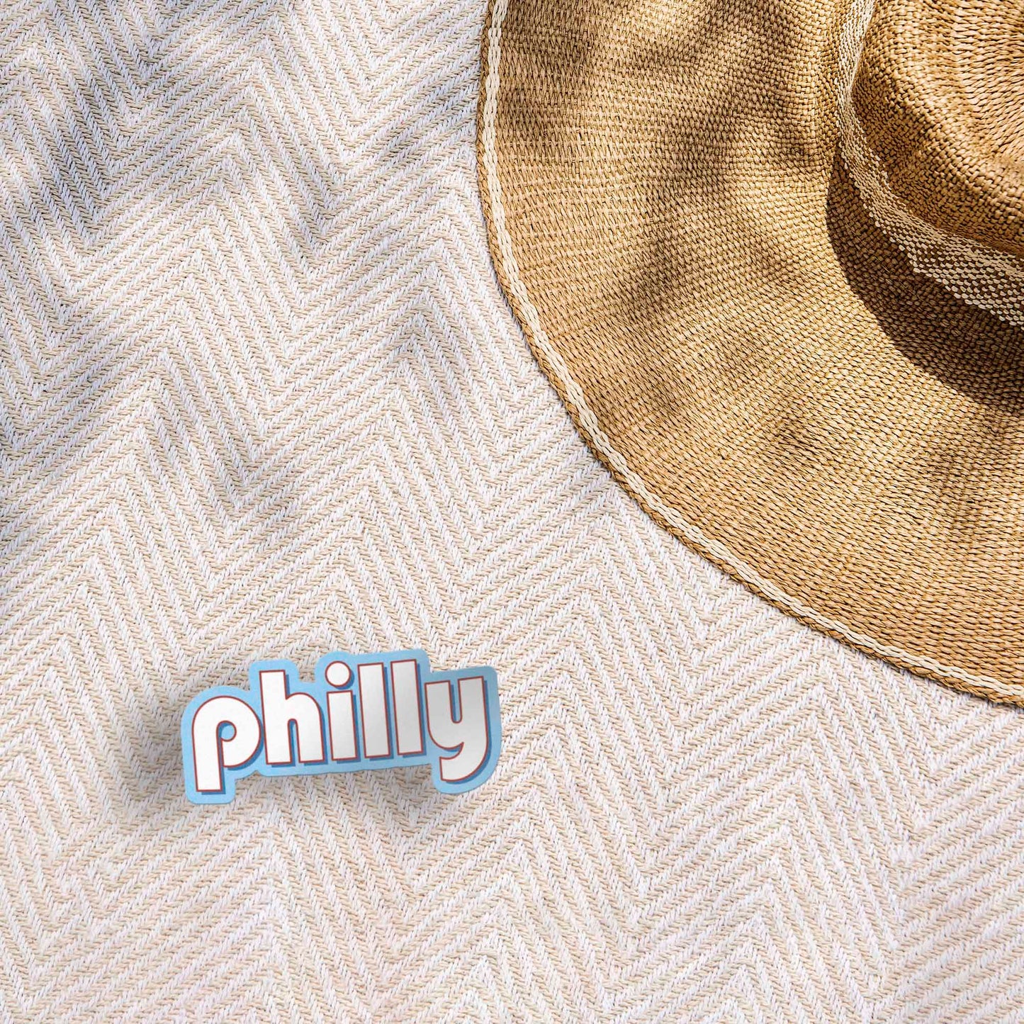 Retro Philly Sticker - Philadelphia Decal for Water Bottle