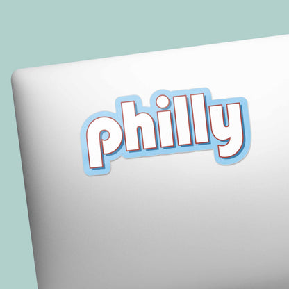 Retro Philly Sticker - Philadelphia Decal for Water Bottle