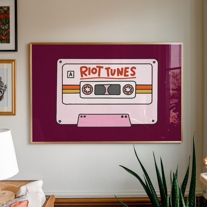 Riot Tunes Unframed Art Print