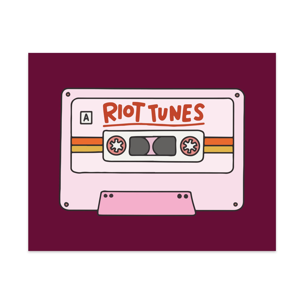 Riot Tunes Unframed Art Print