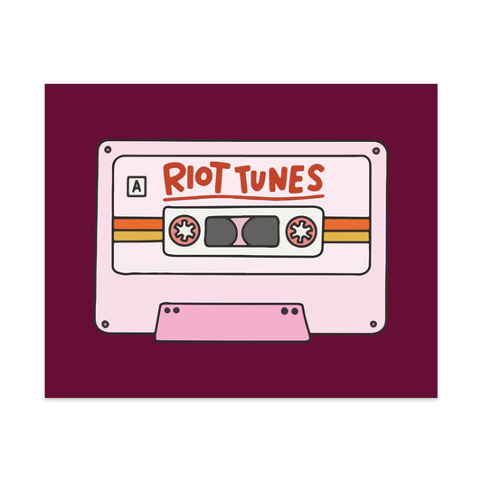 Riot Tunes Unframed Art Print