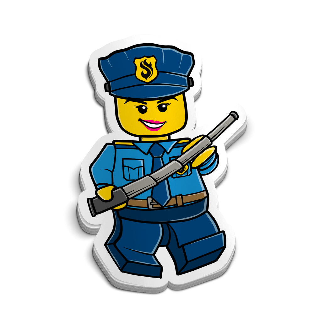 Policewoman Sticker