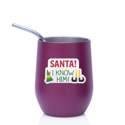 Santa I Know Him Christmas Movie Sticker