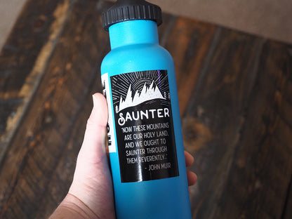 John Muir Quote Sticker - Saunter