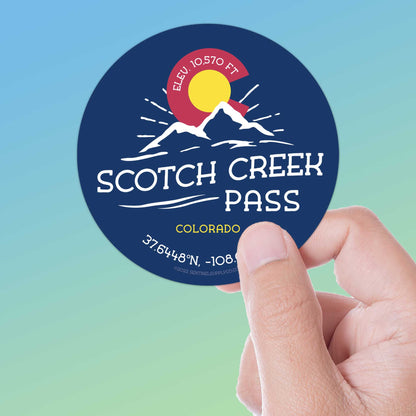 Scotch Creek Pass Colorado Stickers