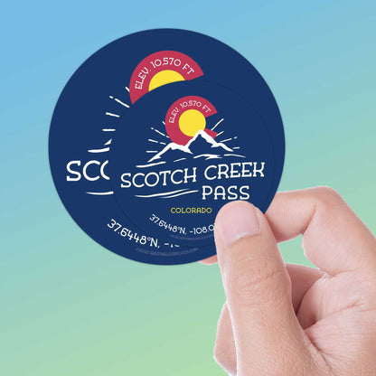 Scotch Creek Pass Colorado Stickers