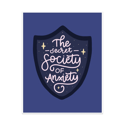 The Secret Society of Anxiety Unframed Art Print