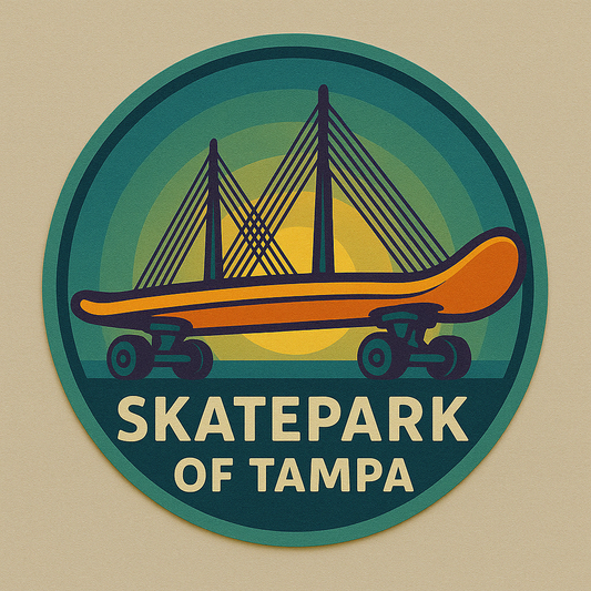Skatepark of Tampa Sunshine Skyway Bridge Blue Dream Skate Sticker 