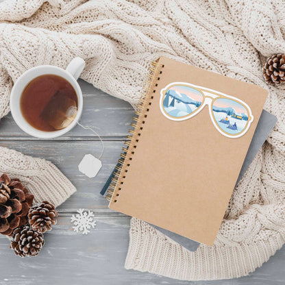 Sunglasses Snowmobile Sticker