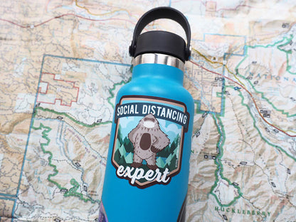 Social Distancing Expert Bigfoot Sticker