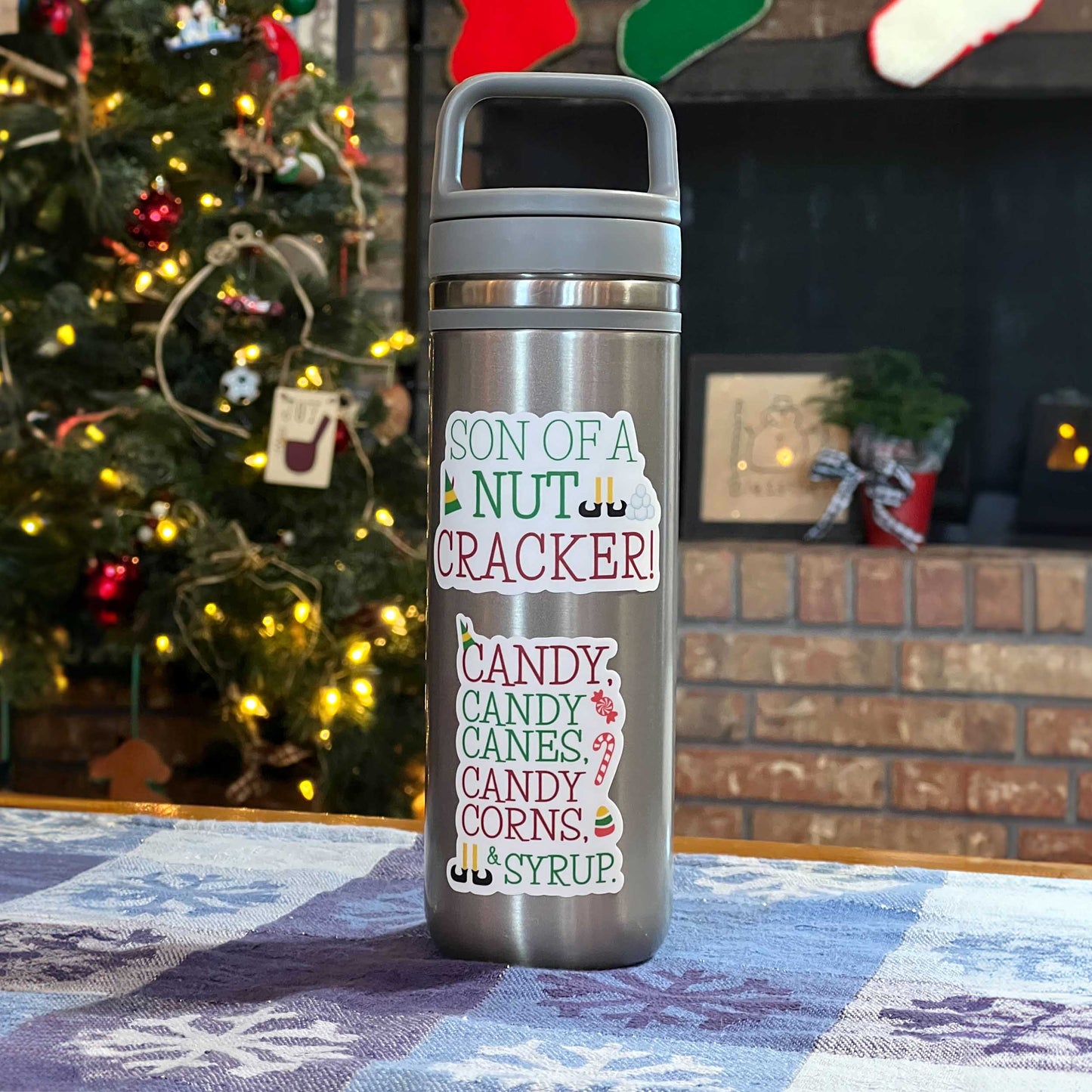 Candy Canes Christmas Movie Quote Sticker