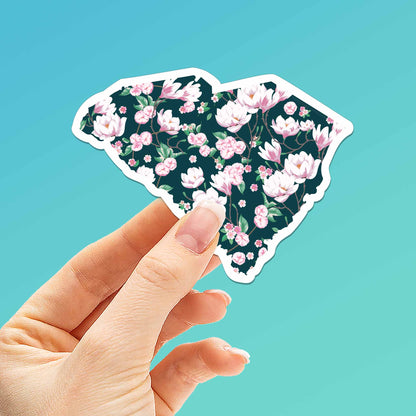 South Carolina Magnolia Flower Sticker - Cute Southern Decals