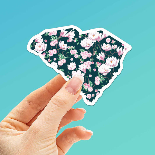 South Carolina Magnolia Flower Sticker - Cute Southern Decals