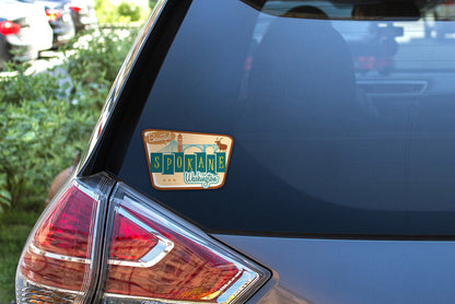 Retro Spokane Sticker