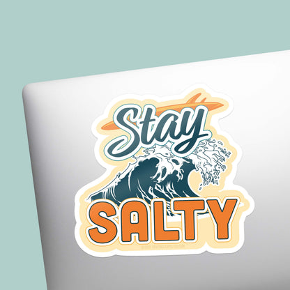 Stay Salty Surfing Sticker