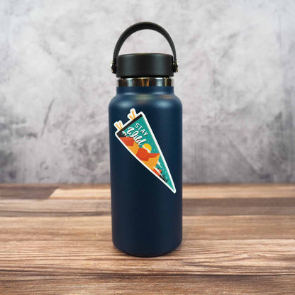 Stay Wild Pennant Sticker