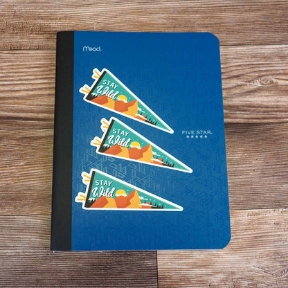 Stay Wild Pennant Sticker