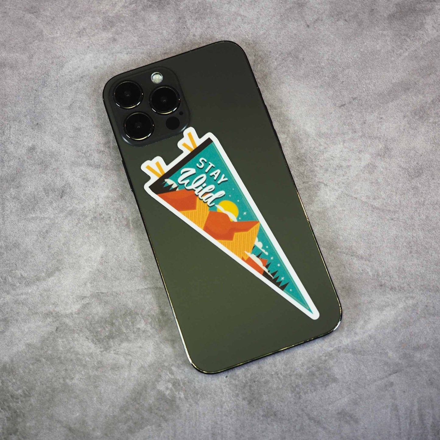Stay Wild Pennant Sticker