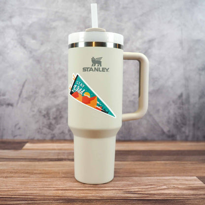 Stay Wild Pennant Sticker