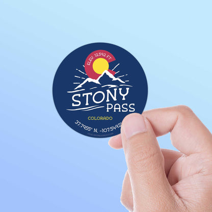 Stony Pass Colorado Stickers