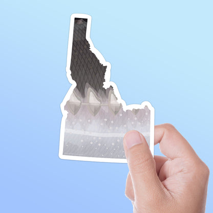 White Sturgeon Idaho Fishing Sticker